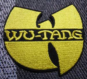 金黒W型◆激熱ウータン・クラン　Wu-Tang Clan アメリカ　ヒップホップグループ　少林寺　刺繍ワッペン激渋◆音楽　ミュージック　 バイク
