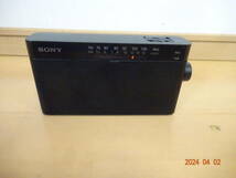 SONY ICF-306 FM/AM ラジオ 小型 高音質 高感度 動作品 簡単操作 手軽にラジオを楽しめます_画像6