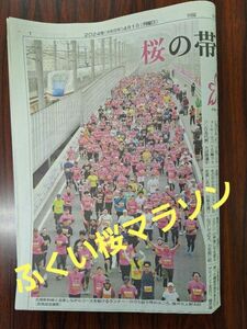 4/1 福井新聞　ふくい桜マラソン