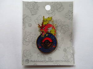  Pokemon Pokemon center hirosima Logo pin z Pikachu red guarantee dos2015 year pokesen Pocket Monster 