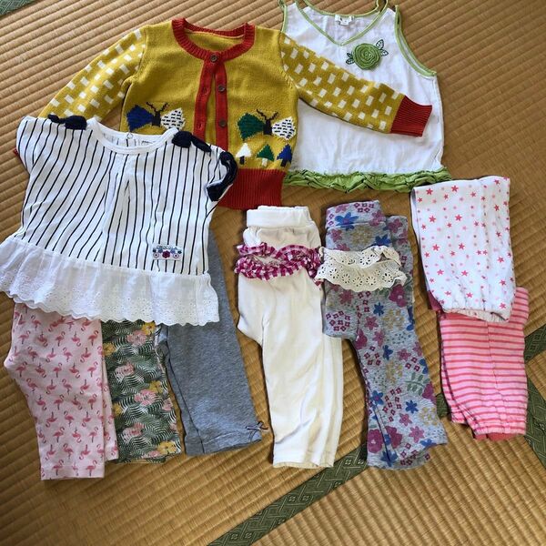 女の子幼児服10点用まとめ売りサイズ90