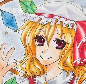 Art hand Auction 手绘插画东方Project Flandre Scarlet B5, 漫画, 动漫周边, 手绘插图