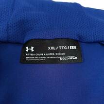 【中古】アンダーアーマー フルジップフーディー 二ット ウォームアップ XXL ブルー 1353562 メンズ UNDER ARMOUR_画像4