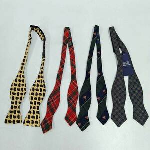 [ used ][4 point set ] Polo Ralph Lauren butterfly necktie 