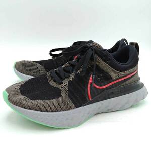 【中古】ナイキ リアクト インフィニティ ラン フライニット 2 REACT INFFINITY RUN FLYKNIT 2 25.5cm CT2357-200 メンズ NIKE