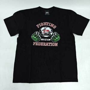 【中古・未使用品】RIZIN ライジン ワールド Tシャツ L ブラック メンズ 格闘技