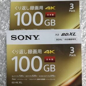  パッケージのまま発送 未開封品 SONY 録画用ブルーレイディスク BD-RE XL 100GB 6枚