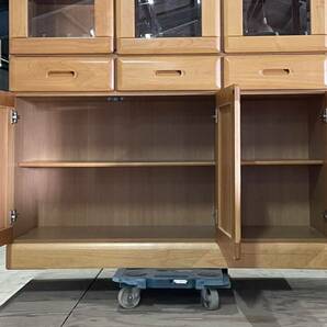 【岡山市にて直接取引大歓迎】木製 食器棚 カップボード ハイタイプ ダイニング 収納 食器収納 キッチンボードの画像4