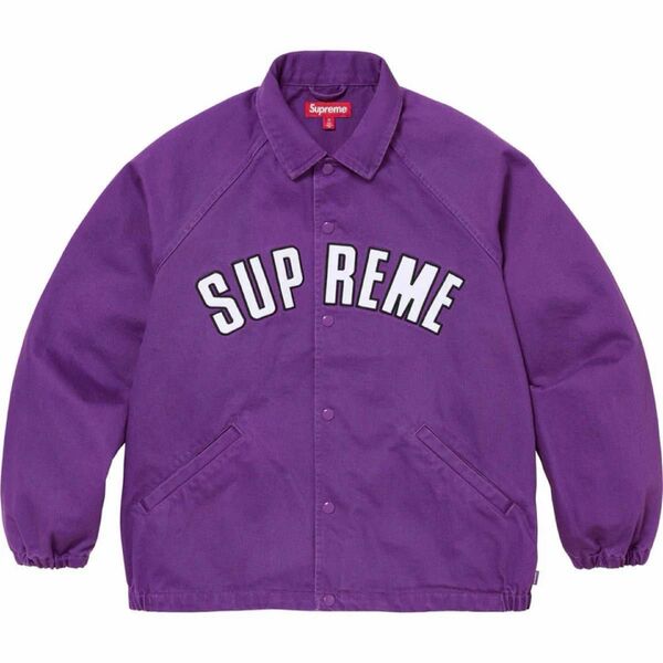 supreme arc denim coaches jacket purple size M