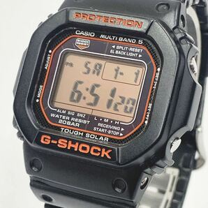 稼働品 CASIO カシオ G-SHOCK GW-M5600R タフソーラー 電波受信 電波ソーラー マルチバンド5 メンズ腕時計 ブラック オレンジ R店0410☆の画像1