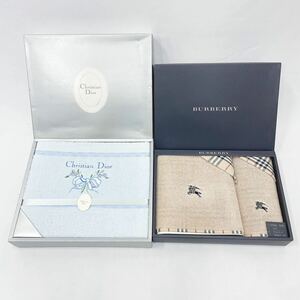  не использовался хранение товар BURBERRY Burberry полотенце комплект Christian Dior Christian Dior полотенце простыня 140cm×240cm совместно R.04180