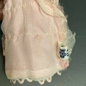タカラ☆初代 リカちゃん人形＆服 ピンクのミニドレス（ヘソあり、腰継ぎ目なし、両手両足連動）昭和レトロ 当時物の画像9
