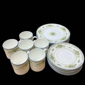 ★1円 Wedgwood ウェッジウッド ピーターシャム デミタス カップ&ソーサー 6客セット ケーキ皿 トリオの画像1