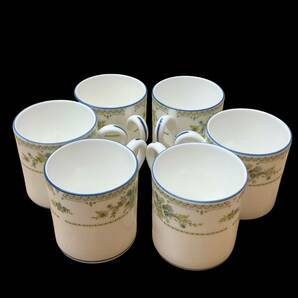 ★1円 Wedgwood ウェッジウッド ピーターシャム デミタス カップ&ソーサー 6客セット ケーキ皿 トリオの画像2