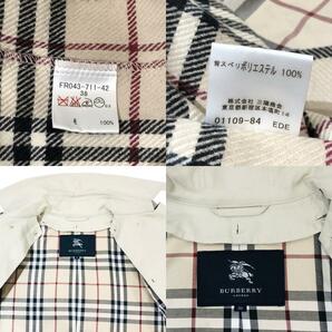 BURBERRY バーバリー レディース ミドル丈コート ダブル ノバチェック ライナー＆ベルト付き ベージュ系 トレンチコートの画像9