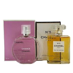 CHANEL シャネル 香水2点セット N°5 No.5 オードゥパルファム CHNACE チャンス オータンドゥルオードトワレ 50ml 残量9割以上