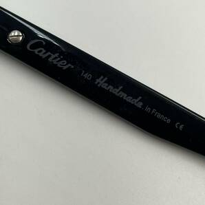 CARTIER カルティエ 眼鏡 メガネ 黒縁 ハンドメイド ブラック 度入り 140の画像8