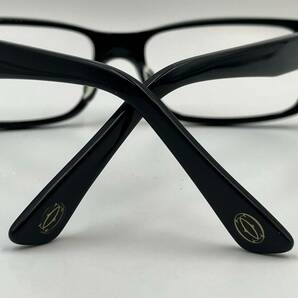 CARTIER カルティエ 眼鏡 メガネ 黒縁 ハンドメイド ブラック 度入り 140の画像6