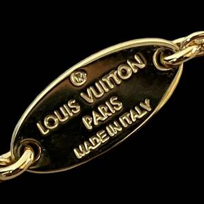 1円 LOUIS VUITTON ルイヴィトン LOUIS VUITTON ネックレス ネックレス・ルルグラム 金属素材×クリスタルストラス ゴールドの画像6