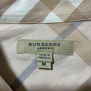 ○ 送料無料 BURBERRY バーバリー 半袖 チェックシャツ ベージュ系 コットン100％ レディース サイズMの画像7