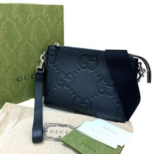 未使用 GUCCI グッチ ジャンボGG スモール メッセンジャーバッグ 761747 AABY7 1000