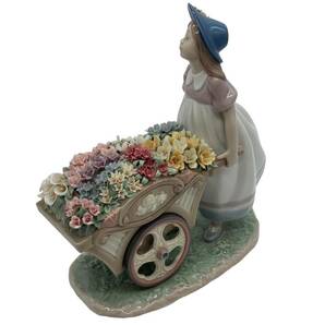★1円 Lladr リヤドロ フィギュリン 6521 可愛いお花屋さん オブジェ 置物 陶器人形の画像2