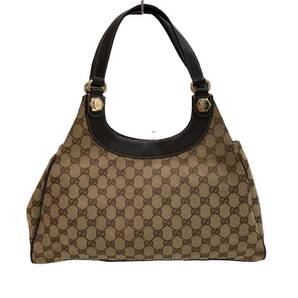 GUCCI グッチ GGキャンバス トートバッグ ハンドバッグ ベージュ系 154981 トートバッグの画像4