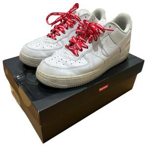 NIKE ナイキ Supreme × Nike Air Force 1 Low White シュプリーム × ナイキ エアフォース1 スニーカー メンズ 27cm