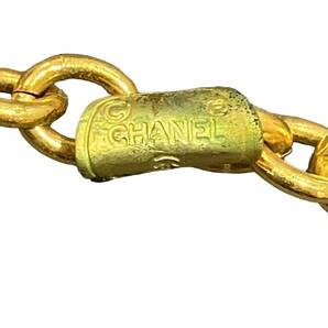 CHANEL シャネル ロング ネックレス ロゴ チェーン ヴィンテージ ゴールド アクセサリーの画像5