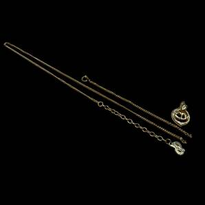 Dior ディオール ゴールドカラー ロゴ ネックレス トップ ※ネックレス千切れの画像2
