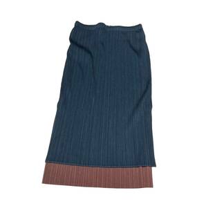 1円ISSEY MIYAKE イッセイミヤケ PLEATS PLEASE セットアップ バイカラー ブラック×ブラウンの画像9