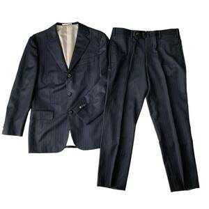 BARNEYS NEWYORK Barneys New York do-meru company cloth setup suit charcoal gray stripe men's 46