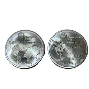 1976年 モントリオールオリンピック 記念硬貨 10ドル銀貨 5ドル銀貨 シルバー925 4点セットの画像4