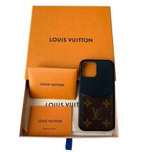 LOUIS VUITTON ルイヴィトン モノグラム iPhone バンパー 12/12Ppo スマホカバー スマホケース ノワール M80080_画像1