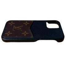 LOUIS VUITTON ルイヴィトン モノグラム iPhone バンパー 12/12Ppo スマホカバー スマホケース ノワール M80080_画像6