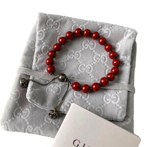 GUCCI Gucci color ball bracele Ag925 red group 