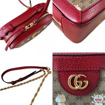 美品 GUCCI グッチ ×ドラえもん ショルダーバッグ GGスプリーム ベージュ系 655596_画像10