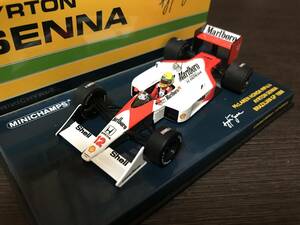 1/43 MINICHAMPS 【Marlboro】 マクラーレン・ホンダ MP4/4 #12 A.セナ ブラジルGP 1988