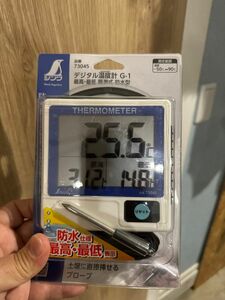 早い者勝ち！お買い得新品未使用！73045 ／ デジタル温度計 Ｇ－１ 最高・最低 隔測式 防水型　シンワ　デジタル温度計　 