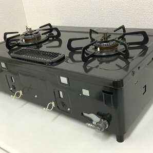 洗浄清掃済み パロマ LPガスコンロ PA-S42B-1L ガステーブル 魚焼きグリル未使用 左強火 安心モード 乾電池２個付きの画像9