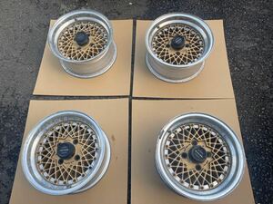 RAYS VOLK RACING 14 -inch 6.5J PCD114.3 4 hole junk used 4ps.@ that time thing old car 