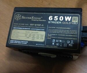 650W Gold ATX 電源 silverstone 動作確認済 SST-ST65F-G