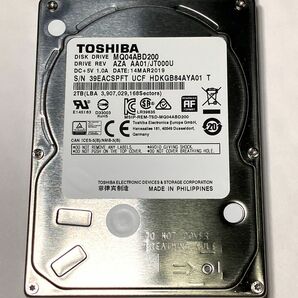 TOSHIBA 2TB 2.5インチ HDD SATA ハードディスク