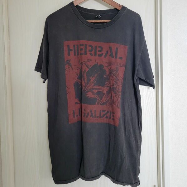 VIRTUAL 半袖 Tシャツ Herbal Legalize ハーバル リガライズ バーチャル マリファナ 大麻 Lサイズ