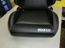 【国内正規品＆メーカー直送】SPARCO JAPAN R100J-SKY リクライングバケットシート 2脚セット 黒／合皮 お取り寄せ品_画像6