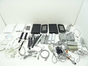 25EY●Wii WiiU 本体 周辺機器 まとめ リモコンプラス ヌンチャク Wiiハンドル など 任天堂 Nintendo 動作未確認 ジャンク品