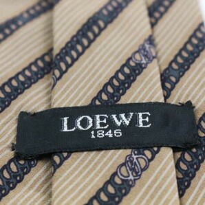 ロエベ ストライプ柄 パネル柄 グラデーション ブランド ネクタイ メンズ ベージュ LOEWE スペイン最高峰老舗ブランドの画像4