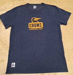 ★チャムス CHUMS　半袖 Tシャツ　Mサイズ　紺色　ブービーバード　チャムスロゴ　