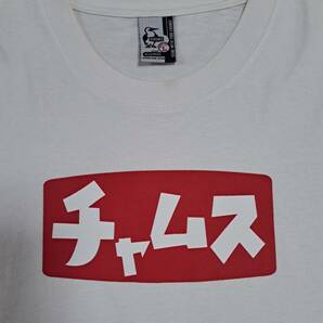 ★チャムス CHUMS 半袖 Tシャツ Lサイズ 白色 チャムスロゴ 定番バージョンの画像2