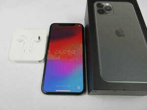 ★☆74831 SIMフリー Apple iPhone11 Pro 256GB A2215 MWCC2J/A ミッドナイトグリーン☆★